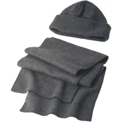 Image of Fleece cap and scarf