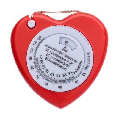 Image of Plastic, 1.5m, heart shaped, BMI tape measure
