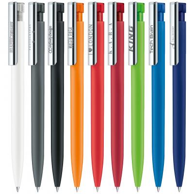Image of Senator Liberty Soft Touch Ballpen With Metal Clip