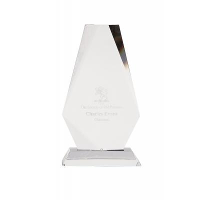 Image of 17.5cm Optical Crystal Cropped Iceberg Award